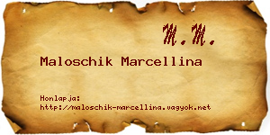 Maloschik Marcellina névjegykártya